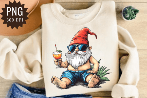 Download Garden Gnome Summer Beach PNG - Premium Bundle