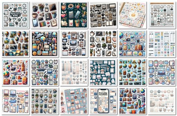 Download Midjourney Prompts for Planner Stickers - Premium Resources