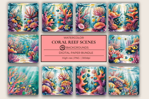Download Underwater Coral Reef Ocean Backgrounds - Premium Resources