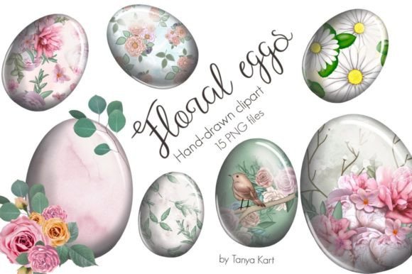 Download Floral Eggs Clipart - Floral eggs Collection